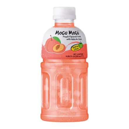 Mogu Mogu Őszibarack Ízű Üdítőital Kókusz Darabokkal 320ml