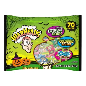 WARHEADS SOUR HALLOWEEN cukorka válogatás MIX 374G Amerika