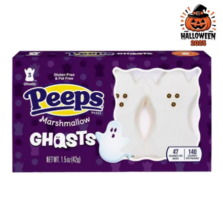 PEEPS MARSHMALLOW GHOSTS szellem formájú mályvacukor 42G Amerika