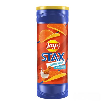 Lays Stax Buffalo Ranch ízű chips 156g