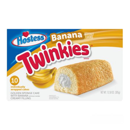 Hostess Twinkies - banán krémmel töltött rudacskák (10db) 385g