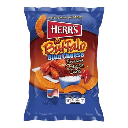 Herrs USA Buffalo Blue Cheese kék sajtos csípős chips 170g