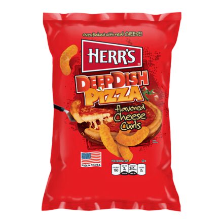 Herrs USA Deep Dish Pizza ízű chips 170g