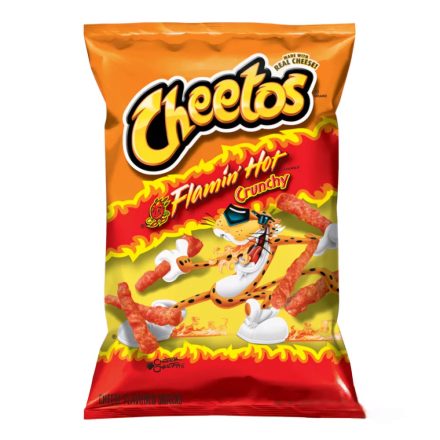 Cheetos Flamin Hot Crunchy csípős chips 226g Amerika