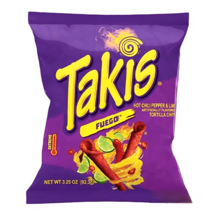 Takis Fuego Hot chips mexicó 92,3g