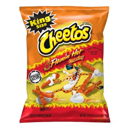 Cheetos Flamin Hot Crunchy csípős chips 99g