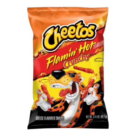Cheetos Flamin Hot Crunchy csípős chips 99.2g Amerika