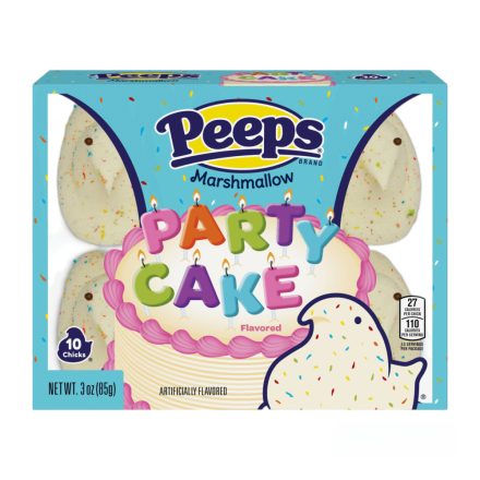 Peeps Party Cake 10 darabos csibe formájú mályvacukor 84g