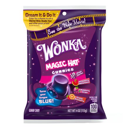 Wonka Magic Hat Gummies kalap formájú gyümölcsös gumicukor 113g