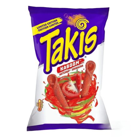 Takis Kaboom ketchup és sriracha csípős chips 80g