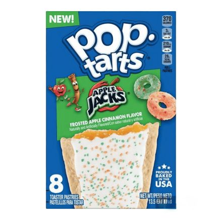 Kelloggs Pop Tarts Apple Jacks almás fahéjas sütemény 384g