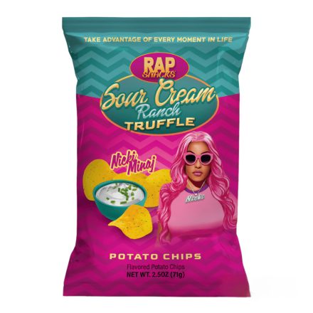 Rap Snack Nicki Minaj Sour Cream and Ranch tejföl és ranch ízű burgonyachips 71g