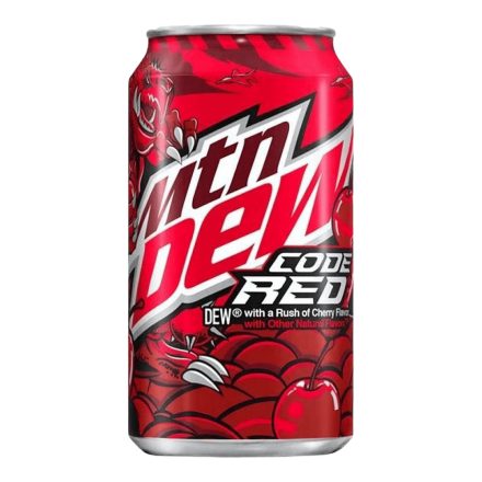 Mountain Dew USA Code Red with Cherry cseresznye ízű üdítő 355ml