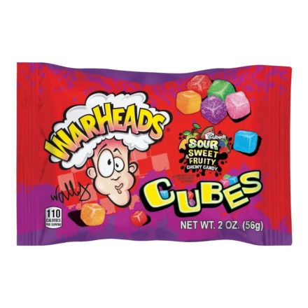 Warheads Sour Cubes savanyú kocka rágós gumicukor 56g