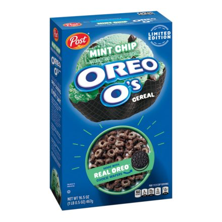 Oreo Os Mint Chip Chocolate Cereal mentol és csoki ízű gabonapehely 468g