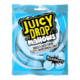 Juicy Drop Raspberry Mallows málna ízű mályvacukor 100g