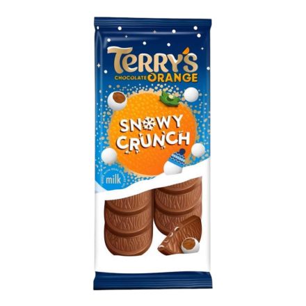 Terry's Chocolate Orange Snowy Crunch Narancsos táblás tejcsoki 90g