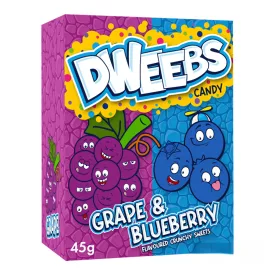   Dweebs Grape & Blueberry szőlő-áfonya ízű cukorka 45g Anglia