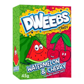   Dweebs Watermelon & Cherry görögdinnye-cseresznye ízű cukorka 45g Anglia