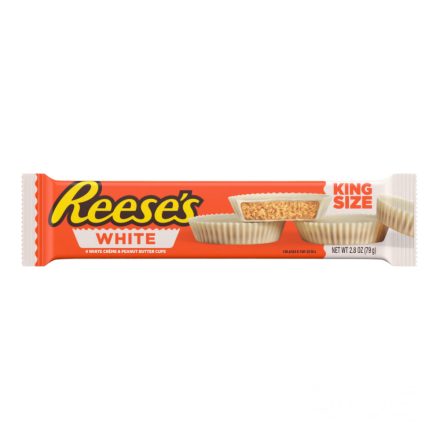 Reeses King size fehércsokoládéval bevont mogyorókrém falatkák 79g