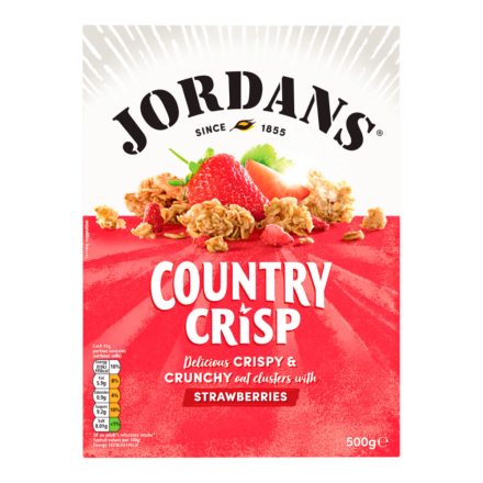 Jordans Country Crisp Strawberries Gabonapehely eperrel 500g