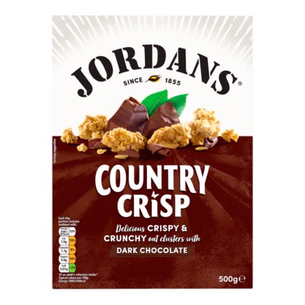 Jordans Country Crisp Dark Chocolate Gabonapehely étcsokoládéval 500g