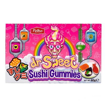 Dr Sweet Sushi formájú gumicukor 60g