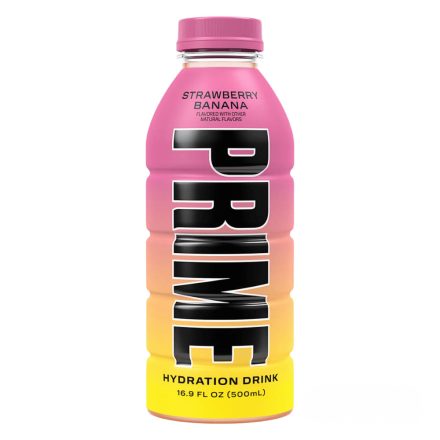 PRIME Strawberry Banana Hydration sport üdítőital 500ml USA