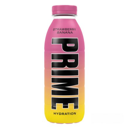 PRIME Strawberry Banana Hydration sport üdítőital 500ml