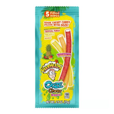 Warheads Ooze Tropical Ropes trópusi savanyú gumicukor 70g