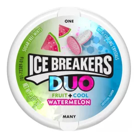 Ice Breakers Duo Watermelon görögdinnye ízű cukorka 36g