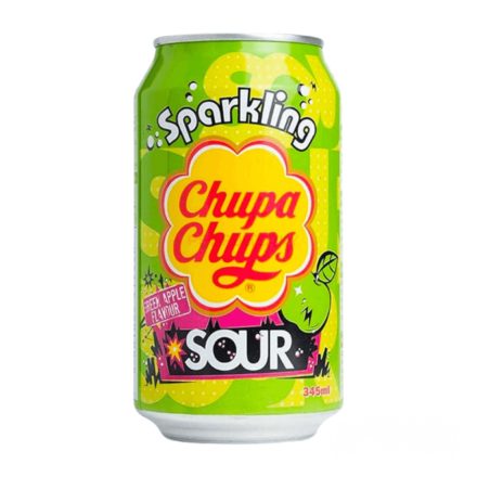 Chupa Chups Sparkling sour green apple 355ML