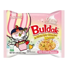   Samyang Buldak Cream Carbonara krémes carbonara ízű ramen 140g Korea