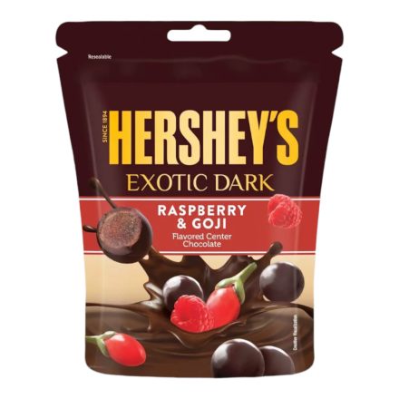 Hersheys Exotic Dark málna és goji bogyó ízű étcsokoládé 100g