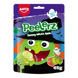   Amos boszorkány almája Halloween-i hámozható gumicukor alma ízben 65g