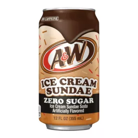    A&W ICE cream sundae fagylalt desszert ízű cukormentes üdítőital 355ml Amerika