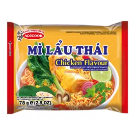   AceCook Instant Noodles Chicken MLT csirke ízű instant leves 78g Vietnám