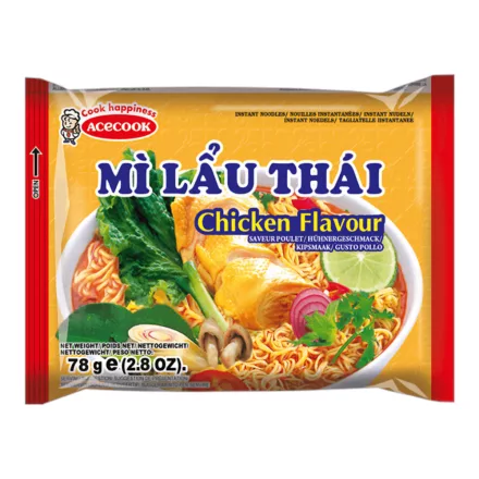 AceCook Instant Noodles Chicken MLT csirke ízű instant leves 78g Vietnám