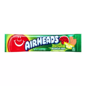   Airheads Sour Watermelon Punch görögdinnye puncs ízű savanyú rágós cukorka 15g Amerika
