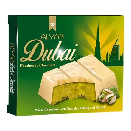   Alyan Dubai Pistachio White Chocolate pisztáciás fehércsoki 100g