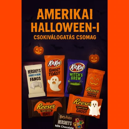 Amerikai Halloween-i 7 darabos csokiválogatás csomag 105g