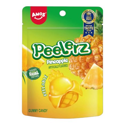 Amos Peelerz Pineapple ananász ízű hámozható gumicukor 65g