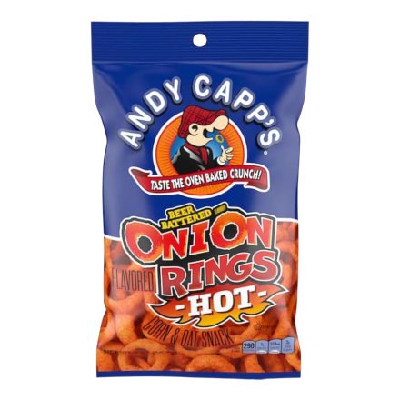 Andy Capp csípős hagymakarika chips 56g Amerika