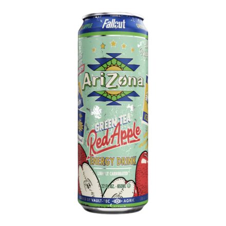 AriZona x Fallout Green Tea piros alma ízű energiaital 650ml