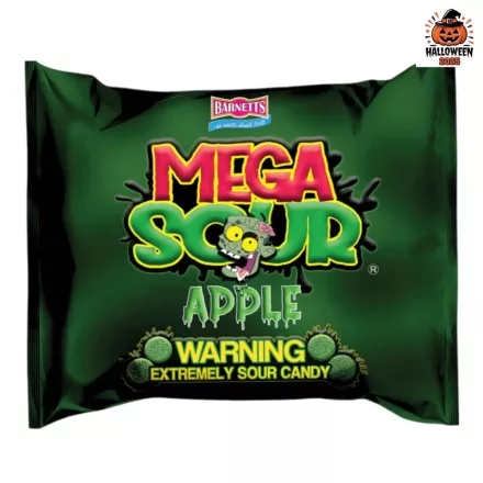 Barnetts Mega Sour Apple Extra Savanyú zöld Almás ízű Cukorka 104g
