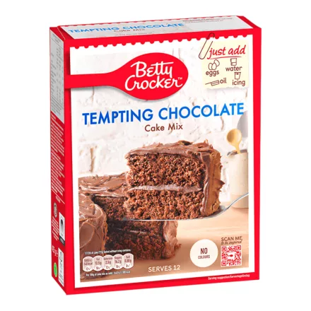 Betty Crocker Tempting Chocolate Cake Mix Süteménypor 425g Anglia