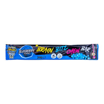 Brain Bitz Chew Bar savanyú rágós cukorka kékmálna ízben 20g