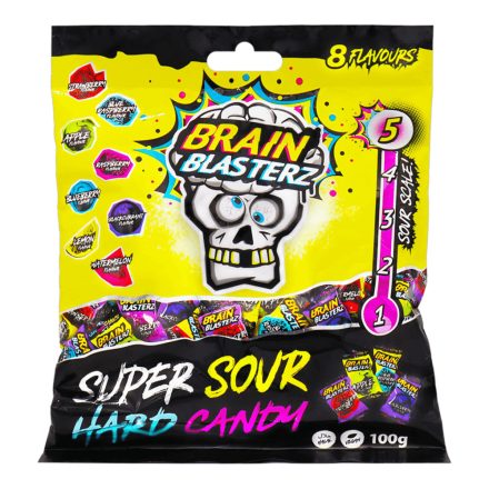 Brain Blasterz Super Sour extra savanyú cukor 100g