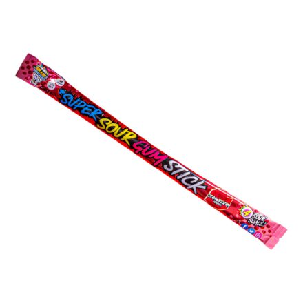 Brain Blasterz Super sour gum stick savanyú rágós cukorka eper ízben 22g