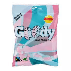 Bubs Goody áfonya és málna ízű savanyú gumicukor 90g
